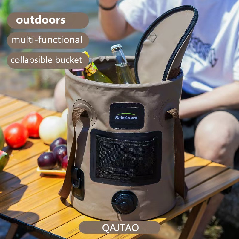 Hydration Pack Outdoor - 25L Tragbarer Faltbarer Eimer Outdoor-Reise-Wasserspeicherbeutel Wasserdichter