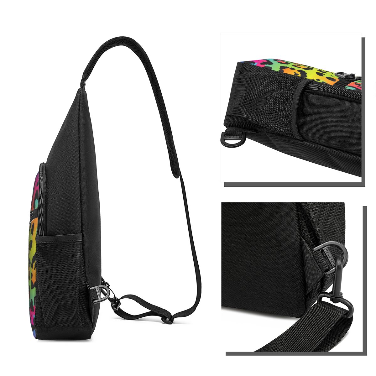 Brusttasche mit Regenbogen-Leo – Sling Backpack Shoulder Bewertung und Preis