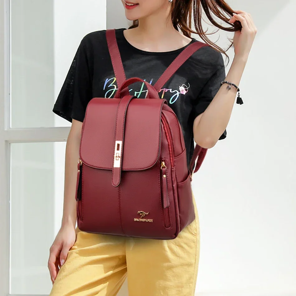Damen-Rucksack aus Leder mit g – Leather Backpack Vintage Bewertung und Preis